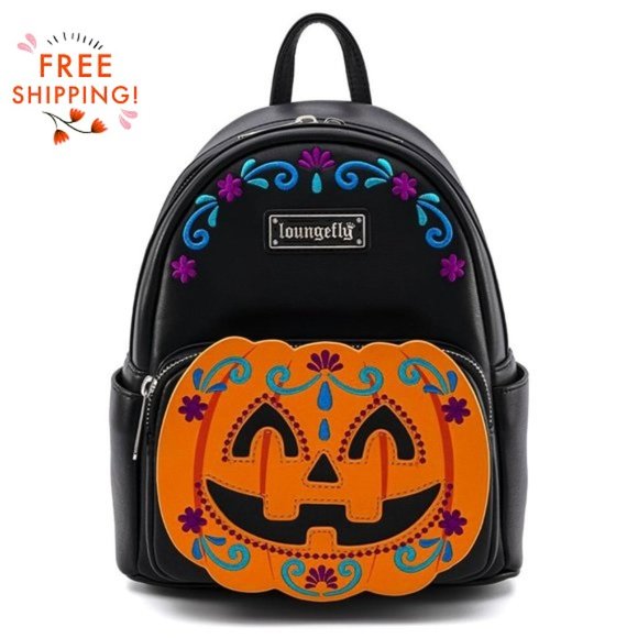 Loungefly Handbags - Loungefly Halloween Pumpkin Mini Backpack
